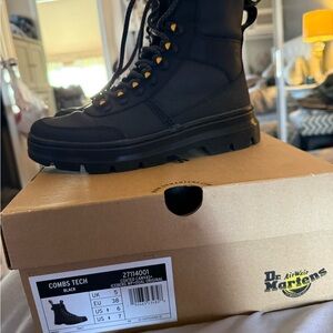 Dr. Martens Black Combs Tech Boots